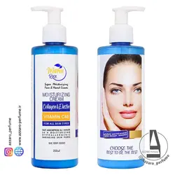 کرم دست و صورت کلاژن و الاستین مارین رز حجم 250 میل