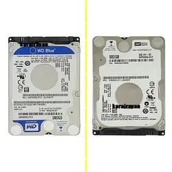 هارد HDD لپ تاپ 500 گیگابایت وسترن Sata 5400RPM-Refurbish