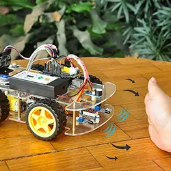 کیت استارت ماشین ربات OSOYOO برای R3 | رباتیک آموزشی موتوری کنترل از راه دور STEM برای برنامه نویسی ساختمان آموزش کدنویسی | IOT Mechanical DIY کدنویسی برای نوجوانان بزرگسال