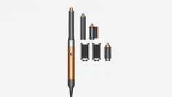 سشوار دایسون مدل         Dyson HS05 Air Wrap Copper Nickel long barrel