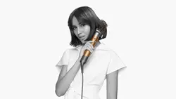 سشوار دایسون مدل         Dyson HS05 Air Wrap Copper Nickel long barrel