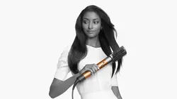 سشوار دایسون مدل         Dyson HS05 Air Wrap Copper Nickel long barrel