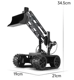 کیت های ربات VANLINNY، بیل مکانیکی کنترل از راه دور و بازوی RC، کیت های علمی مسیر 2 در 1، اسباب بازی DIY برنامه نویسی الکترونیکی برای کودکان 8 تا 12 ساله، علاقه کودکان را به STEM، برای پسران/دخترها