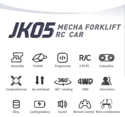 کیت های ربات VANLINNY، بیل مکانیکی کنترل از راه دور و بازوی RC، کیت های علمی مسیر 2 در 1، اسباب بازی DIY برنامه نویسی الکترونیکی برای کودکان 8 تا 12 ساله، علاقه کودکان را به STEM، برای پسران/دخترها