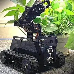 کیت مدل ربات هوشمند WiFi WiFi Gewbot برای Raspberry Pi 4/3 B+/B با بازوی رباتیک 4-DOF OpenCV Target Video Rasptank با PDF