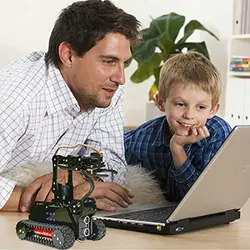 کیت مدل ربات هوشمند WiFi WiFi Gewbot برای Raspberry Pi 4/3 B+/B با بازوی رباتیک 4-DOF OpenCV Target Video Rasptank با PDF