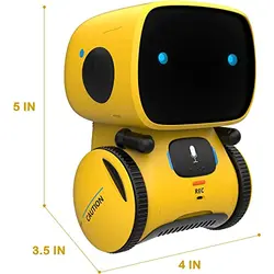 اسباب بازی ربات کودکان AMERTEER، ربات های سخنگو هوشمند، هدیه برای پسران و دختران 3 سال به بالا، شریک و معلم هوشمند، با کنترل صدا و حسگر لمسی، آواز خواندن، رقصیدن، تکرار