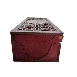 زعفران کادویی جعبه MDF و قوری و هاونگ 3گرم  زعفران ممتاز