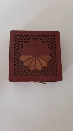 زعفران سرگل ممتاز3گرم  با جعبه mdf و ظرف خاتم 