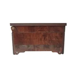 جعبه چوبی دمنوش و تیبک و خشکبار درب شیشه ایی مدل D37