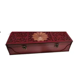 جعبه چوبی زعفران مدل 02 رنگ ماهگونی با هاون جام و قوری و ظرف خاتم 5گرم 