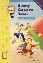 کتاب داستان آپ اند اوی این انگلیش Up and Away in English. Reader 4D: Sunny Goes to Town
