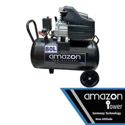 پمپ باد 80 لیتری سایلنت آمازون گارانتی دار مدل AC80 - ابزار گالری