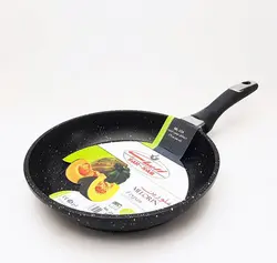 ماهیتابه تک دسته 24 cm مشکی زرساب سری MELORIN