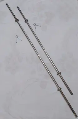 میله هالتر 1/7 متری استیل رستم solid steel - فروشگاه لوازم ورزشی رستم