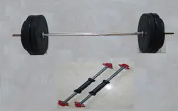 دمبل متغیر 50 کیلوگرم رستم solid steel با میله هالتر 1/5 متری - فروشگاه لوازم ورزشی رستم