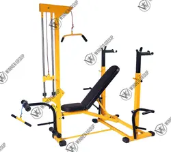 دستگاه بدنسازی 24 کاره رستم solid steel با عرض 120 سانتیمتر