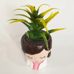 مشخصات، قیمت و خرید گلدان به همراه کاکتوس مصنوعی مدل مجسمه بچه کد 20369 | دارلین