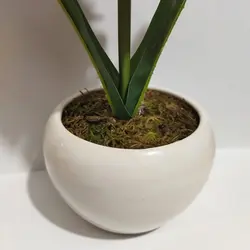 مشخصات، قیمت و خرید گلدان به همراه گل مصنوعی مدل سنبل توپی کد 21911 | دارلین