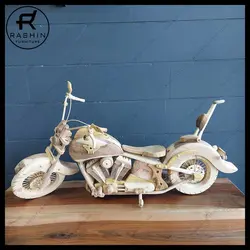 ماکت موتور چوبی هارلی - دست ساز - مبلمان راشین