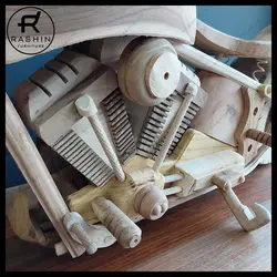 ماکت موتور چوبی هارلی - دست ساز - مبلمان راشین