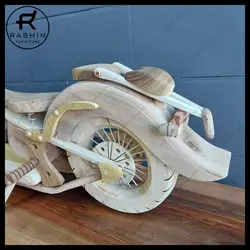 ماکت موتور چوبی هارلی - دست ساز - مبلمان راشین