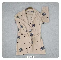 تن پوش حوله ای زنانه رنگ کرم سیر کد 77311 - فروشگاه پاموک