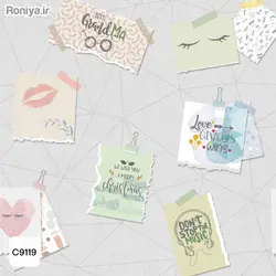 کاغذ دیواری طرح پتینه خاص کد w12105 - رونیا