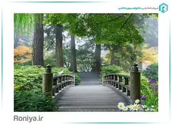 پوستر دیواری پل چوبی کد NT-227 - رونیا