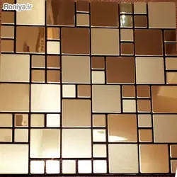 دیوارپوش بین کابینتی طلایی و لاکچری کد 22209 - رونیا