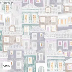 کاغذ دیواری ساده بافتدار کد 750205 - رونیا