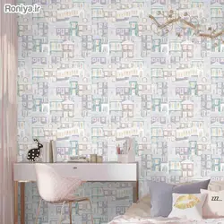 کاغذ دیواری ساده بافتدار کد 750205 - رونیا