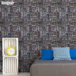 کاغذ دیواری ساده بافتدار کد 750205 - رونیا