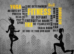 پوستر دیواری باشگاه بدنسازی کد Z436 - رونیا