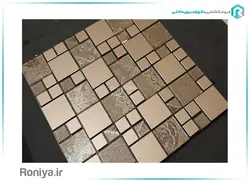 دیوارپوش بین کابینتی کرم قهوه ای کد 55502 - رونیا