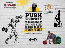 پوستر دیواری بدنسازی کد 3DF-071 - رونیا