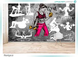 پوستر باشگاه بدنسازی بانوان کد Z296 - رونیا