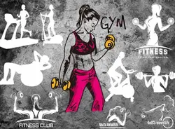 پوستر باشگاه بدنسازی بانوان کد Z296 - رونیا