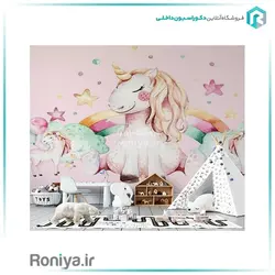 پوستر اتاق کودک یونی کورن CN-0252 - رونیا