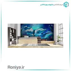 پوستر دیواری آکواریوم و دلفینCode- AN-055 - رونیا