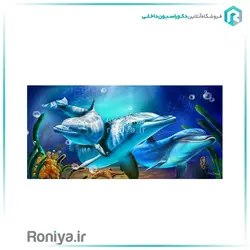 پوستر دیواری آکواریوم و دلفینCode- AN-055 - رونیا