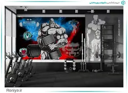 پوستر دیواری سه بعدی بدنسازی کد SP-005 - رونیا