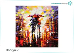 پوستر دیواری سه بعدی چتر عاشقان کد RT-055 - رونیا