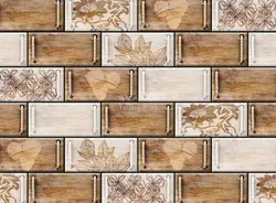 پوستر دیواری سه بعدی چوب و طناب کد 3D-082 - رونیا