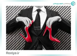 پوستر دیواری فشن سه بعدی کفش های قرمز کد FS-083 - رونیا