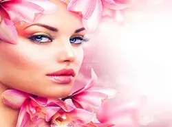 پوستر دیواری فشن سه بعدی میکاپ صورتی کد FS-072 - رونیا