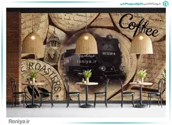 پوستر دیواری کافه طرح قطار کد AB-052 - رونیا