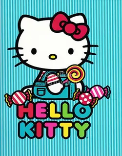 پوستر دیواری کودک سه بعدی هلو کیتی آبی کد CN-012 - رونیا