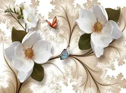 پوستر دیواری گل برجسته 3DF-249 - رونیا