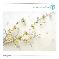 پوستر دیواری گل طرح صدف کد 3D-104 - رونیا